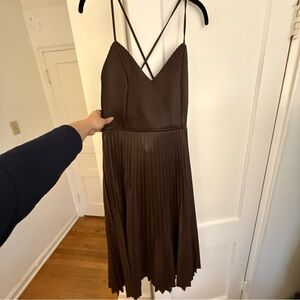 Banana Republic Chocolate Brown Midi Dress